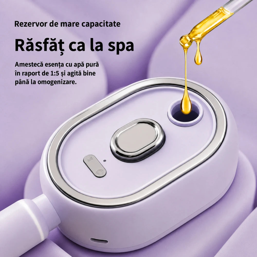 Perie 3-în-1 cu Spray pentru Ulei Esențial și Masaj al Scalpului