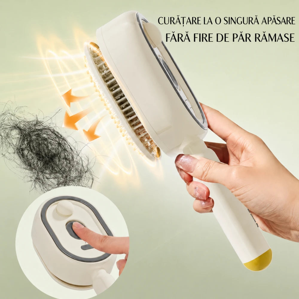 Perie 3-în-1 cu Spray pentru Ulei Esențial și Masaj al Scalpului