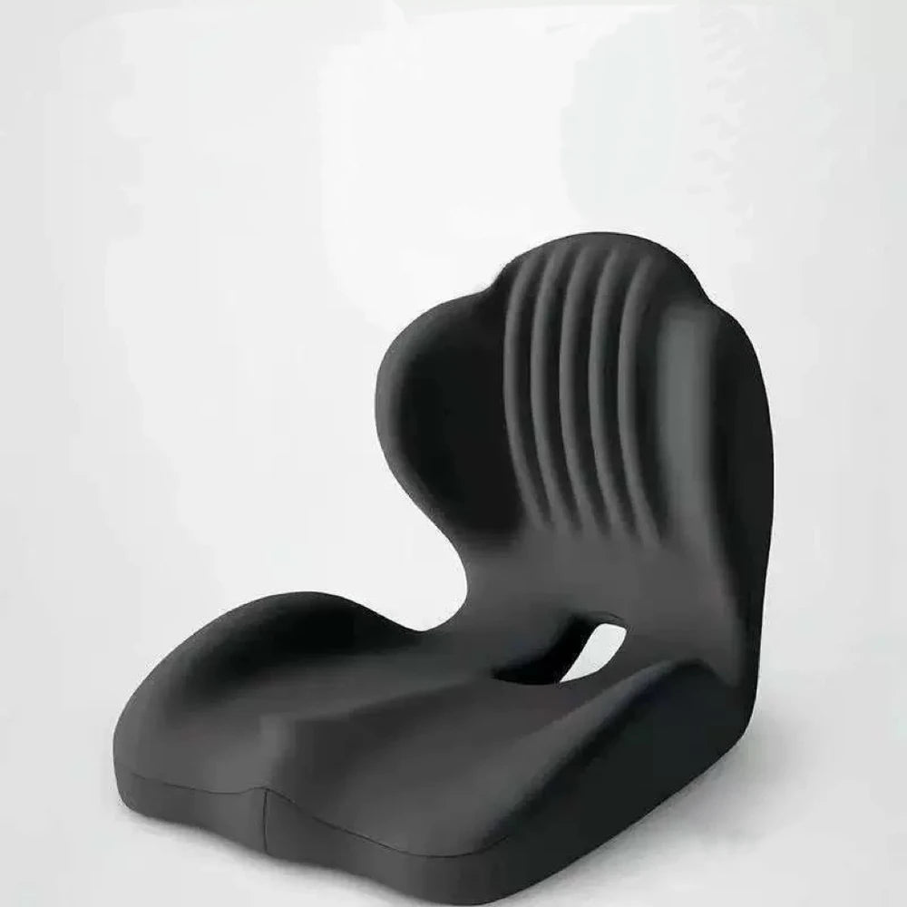Pernă ergonomică pentru șezut cu spătar și suport lombar - 2 in 1