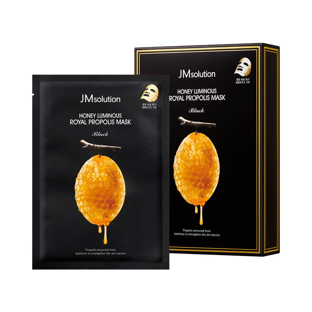 Mască Coreeană cu Propolis și Venin de Albine – Hidratare și Luminozitate Intensă (SET 10 BUCATI)